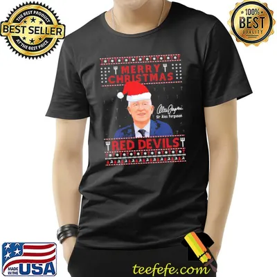 Sir alex ferguson manchester united merry christmas red evil classic shirt