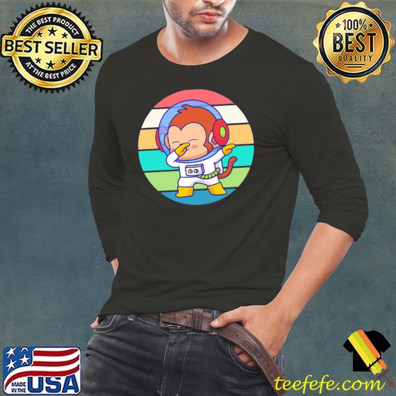 Space bored monkey dabbing monkey classic s Long Sleeve Tee Space bored monkey dabbing monkey classic s Long Sleeve Tee