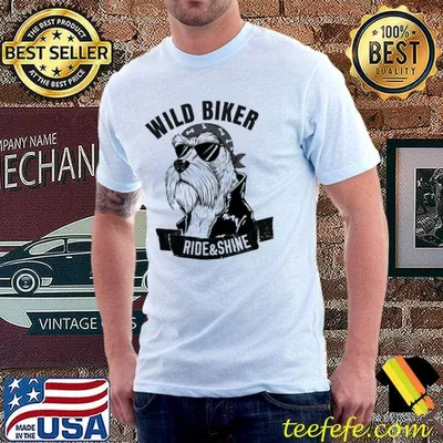 Standard schnauzer wild biker ride and shine trending classic shirt