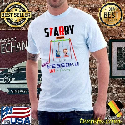 Starry resto watch kessoku live bar guitar T-Shirt