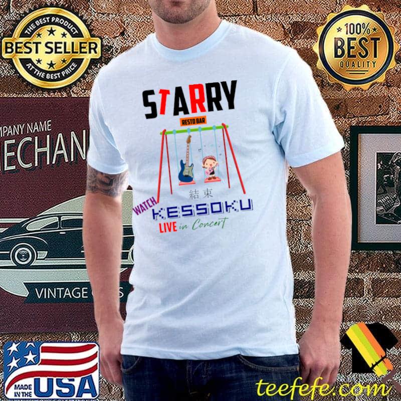 Starry resto watch kessoku live bar guitar T-Shirt