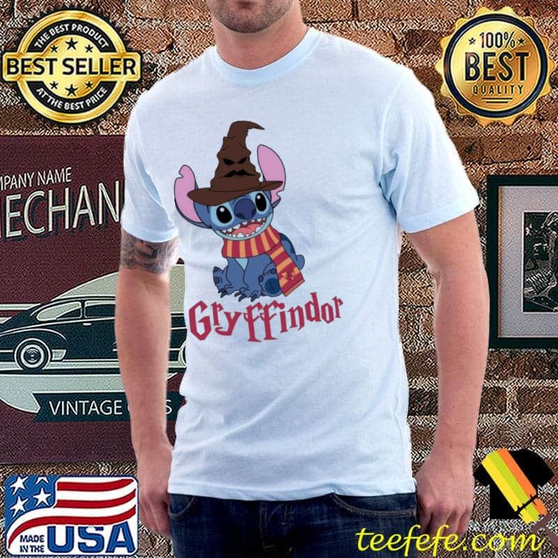 Stitch wearing sorting hat Harry Potter shirt Stitch wearing sorting hat Harry Potter shirt