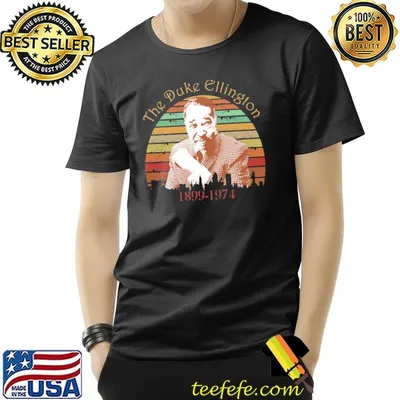 Sunset distressed design 1899 1974 duke ellingten jazz classic shirt