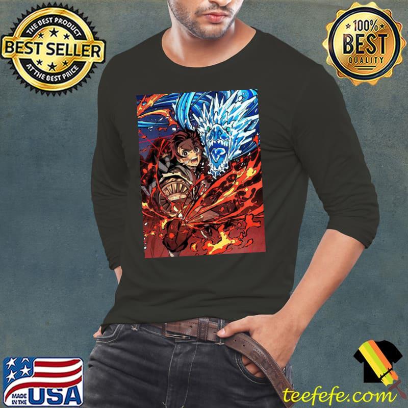 Tan with power of water and fire demon slayer tangiro kamado classic s Long Sleeve Tee Tan with power of water and fire demon slayer tangiro kamado classic s Long Sleeve Tee