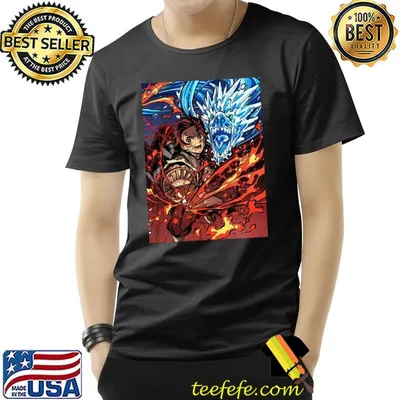 Tan with power of water and fire demon slayer tangiro kamado classic shirt