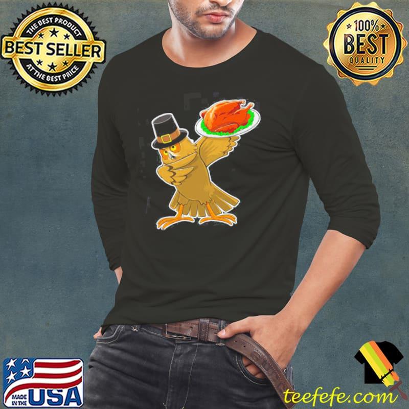 Thanksgiving owl dabbing holiday trending s Long Sleeve Tee Thanksgiving owl dabbing holiday trending s Long Sleeve Tee