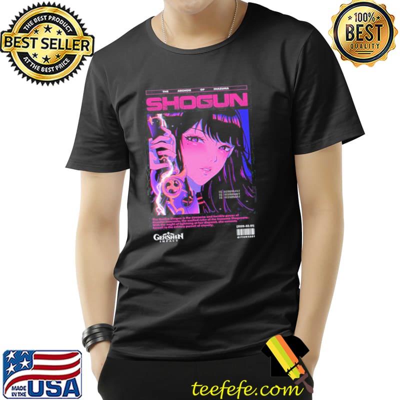The archon of inazuma raiden shogun genshin impact anime art classic shirt