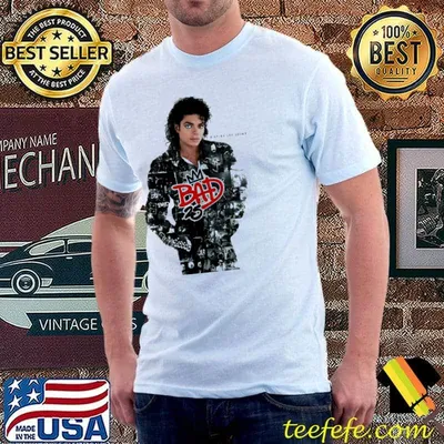 The bad king michael jackson pop music shirt