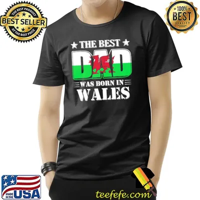 The best dad was born in wales classic shirt