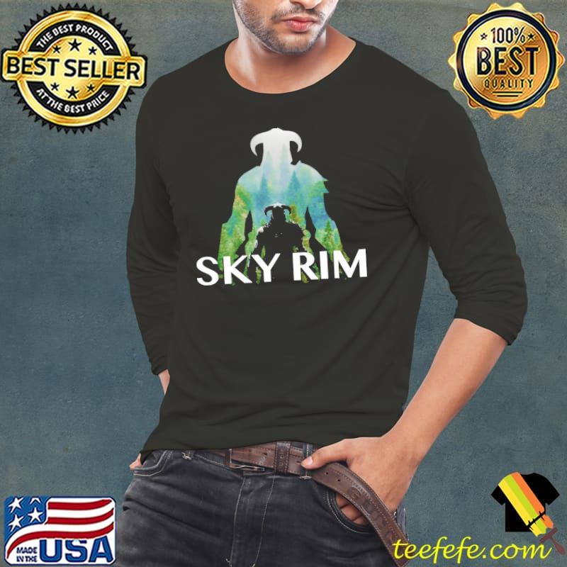 The forest sky rim silhouette classic s Long Sleeve Tee The forest sky rim silhouette classic s Long Sleeve Tee