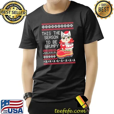 This the season to be grumpy christmas cat trending shirt