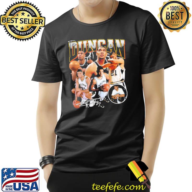Tim duncan the big fundamental basketball legend signature shirt