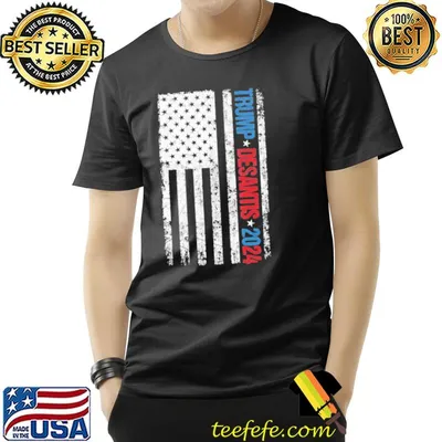 Trump desantis 2024 election American flag trending shirt