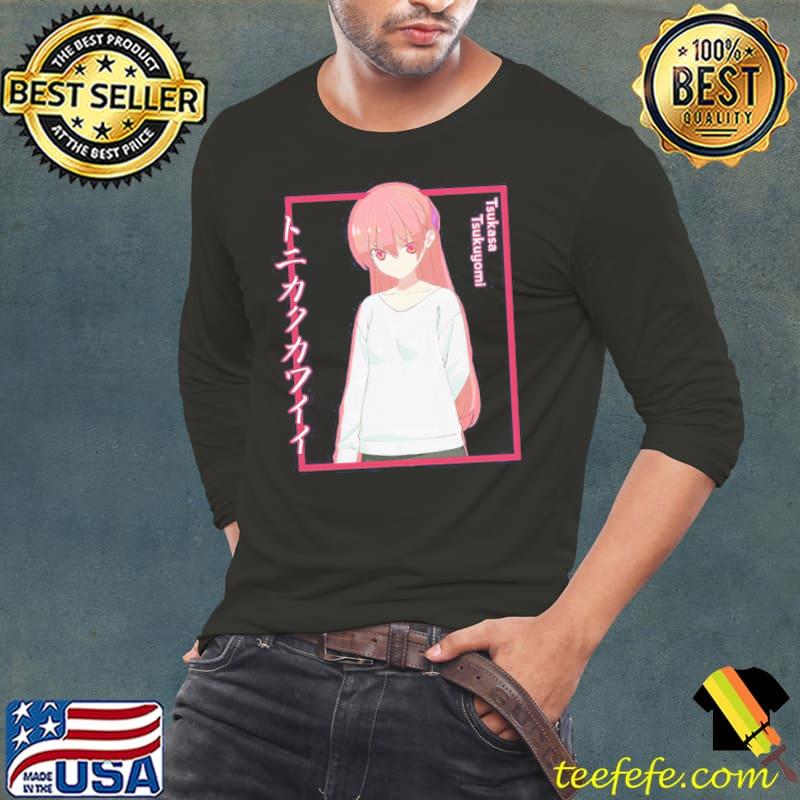 Tsukasa Tsukuyomiyuzaki With Shadow Colored Text Tonikaku Kawaii Unisex T-Shirt Long Sleeve Tee Tsukasa Tsukuyomiyuzaki With Shadow Colored Text Tonikaku Kawaii Unisex T-Shirt Long Sleeve Tee