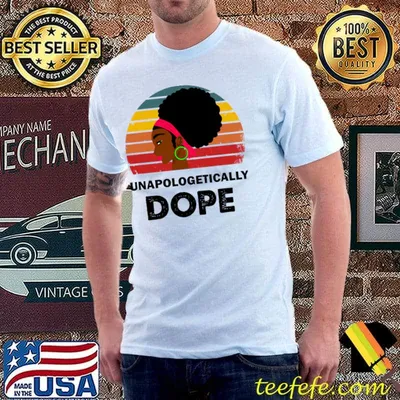 Unapologetically Dope Black Women Vintage Sunset T-Shirt