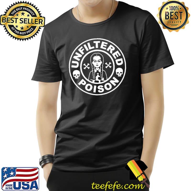 Unfiltered poison wednesday addams logo classic shirt