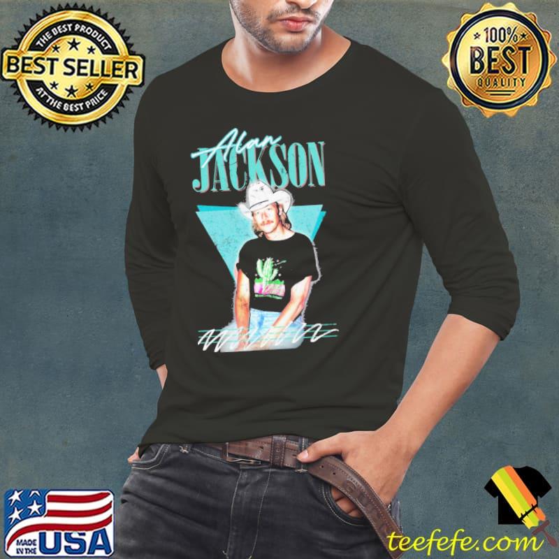 Vintage faded style fan design alan jackson classic s Long Sleeve Tee Vintage faded style fan design alan jackson classic s Long Sleeve Tee