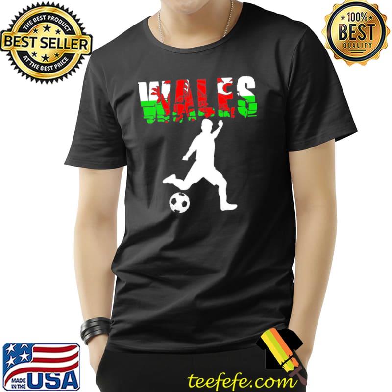 Wales Football with welsh soccer player classic shirt