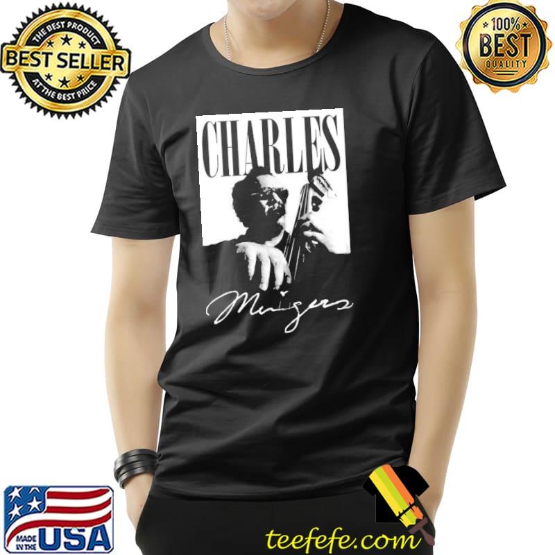 White design charles mingus signature jazz music classic shirt