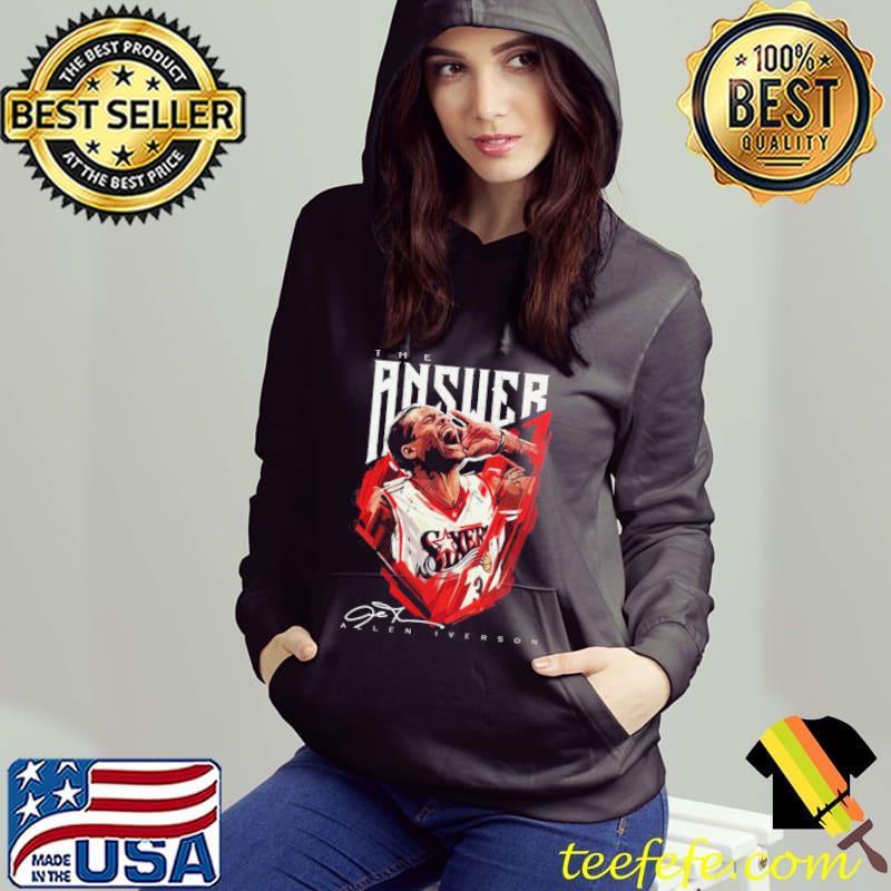 White typographic art allen iverson classic s Hoodie White typographic art allen iverson classic s Hoodie