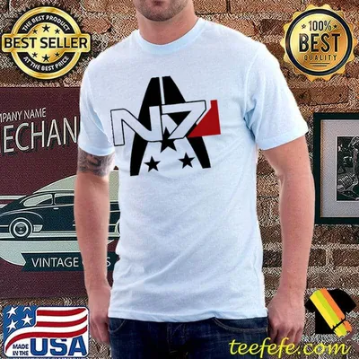 White ver mass effect n7 alliance classic shirt
