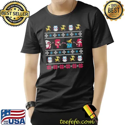 Winter fantasy 8bit knit pattern trending shirt