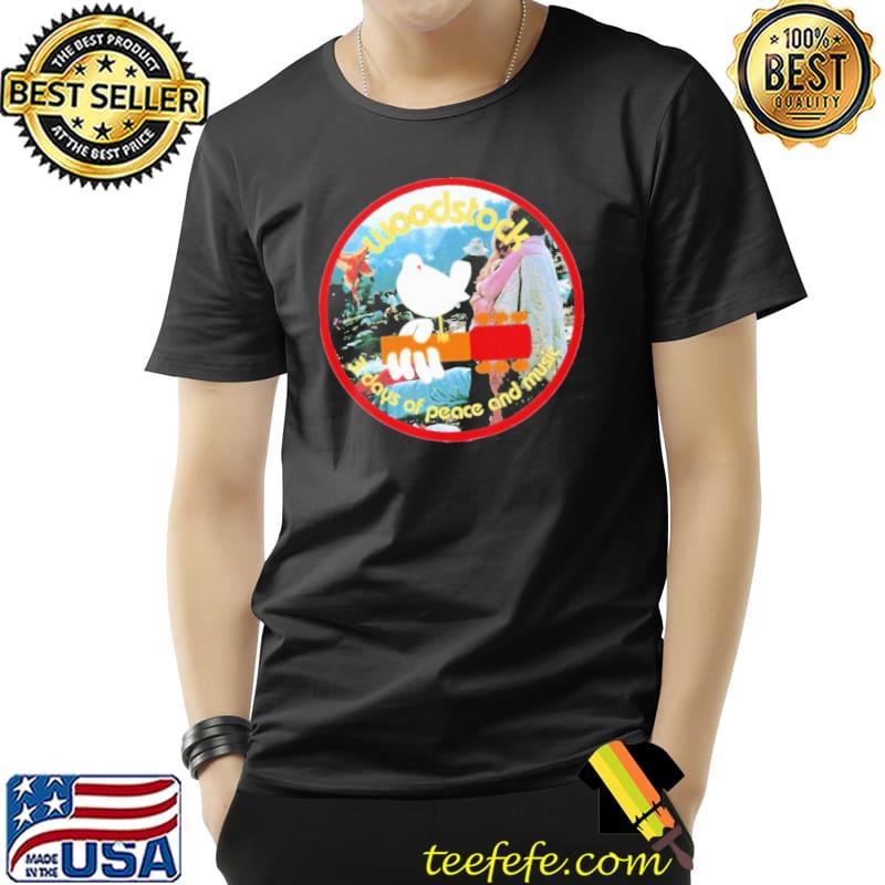 Woodstock 3 days of peace and music classic shirt