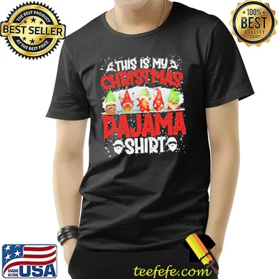Xmas plaid gnome this is my christmas pajama trending shirt
