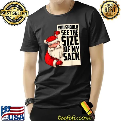 You Should See The Size Of My Sack Santa Christmas T-Shirt
