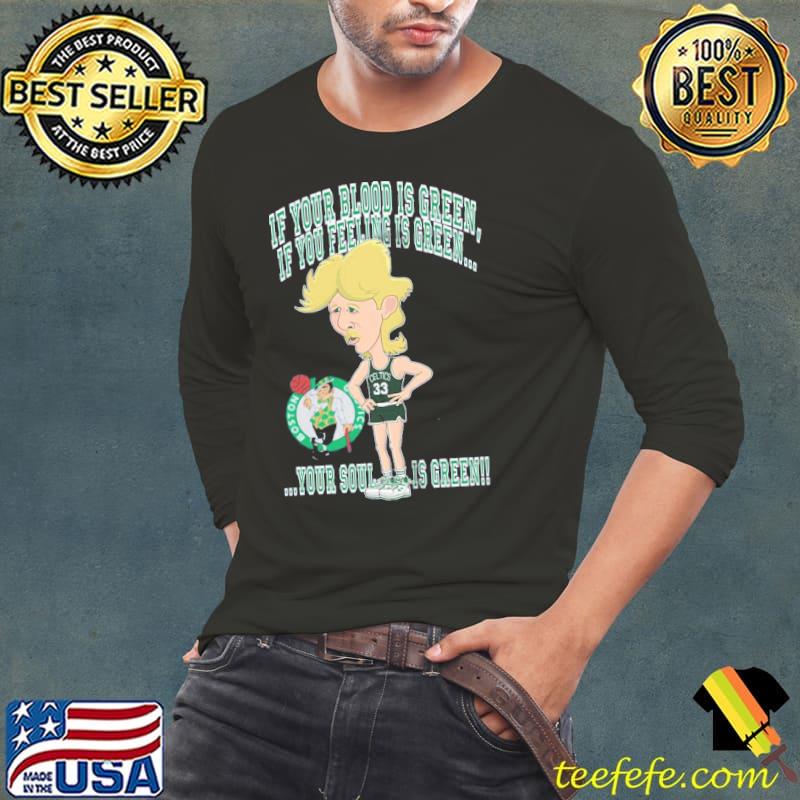 Your soul is green larry bird classic s Long Sleeve Tee Your soul is green larry bird classic s Long Sleeve Tee