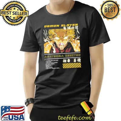 Zenitsu agatsuma kimetsu on yaiba demon slayer classic shirt