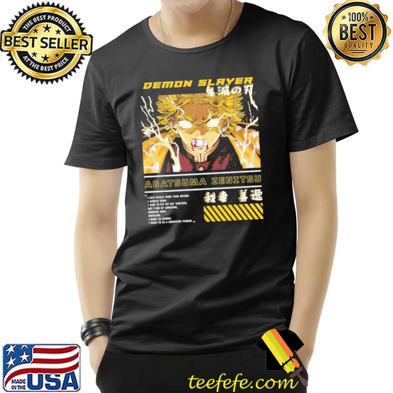 Zenitsu agatsuma kimetsu on yaiba demon slayer classic shirt