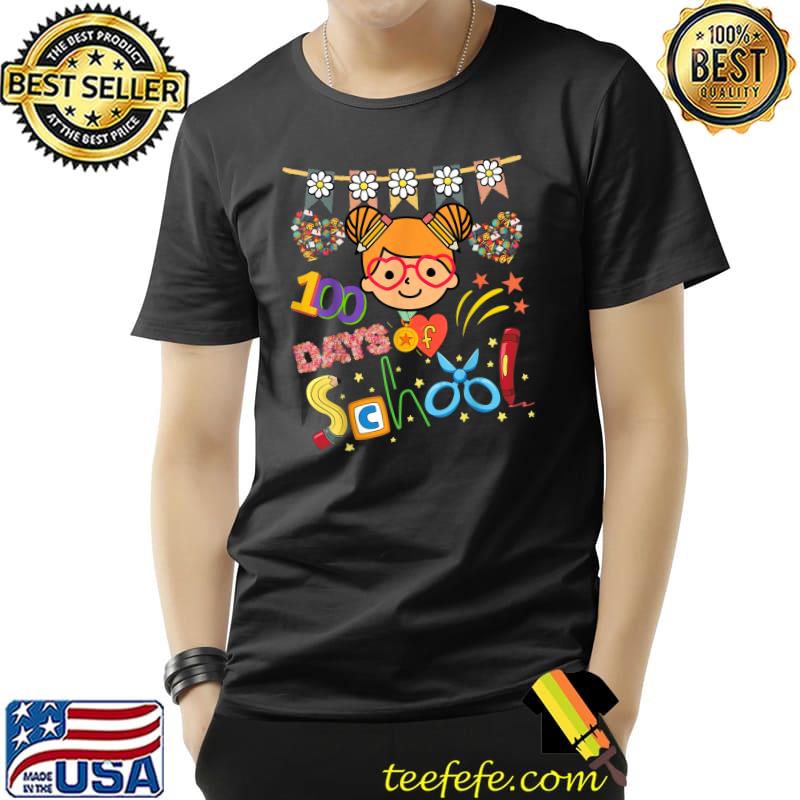 100th Day Of School Teachers Child Happy 100 Days Flowers Heart T-Shirt Unisex 100th Day Of School Teachers Child Happy 100 Days Flowers Heart T-Shirt Unisex