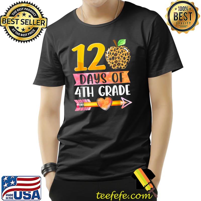 120 Days Of 4th Grade School Teacher 120 Days Of 4th Grade Leopard T-Shirt Unisex 120 Days Of 4th Grade School Teacher 120 Days Of 4th Grade Leopard T-Shirt Unisex