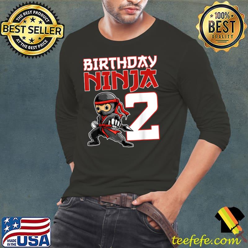 2nd Birthday Ninja I'm 2 Two Years Old Bday Party Best T-Shirt