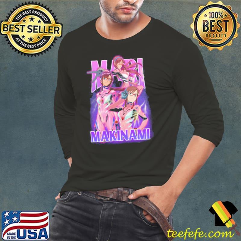 90s marI makinamI evangelion vintage bootleg anime s Long Sleeve Tee 90s marI makinamI evangelion vintage bootleg anime s Long Sleeve Tee