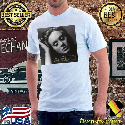 Adele 21 gray album cover shirt