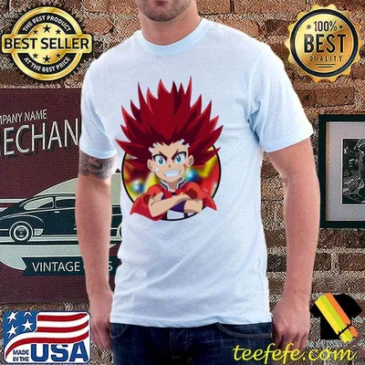 Aiga akaba red hair beyblade burst shirt