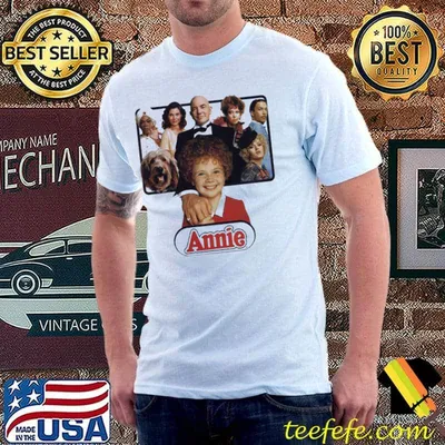 Aileen quinn carol burnett and the rest of the cast of 1982's ‘annie' classic shirt