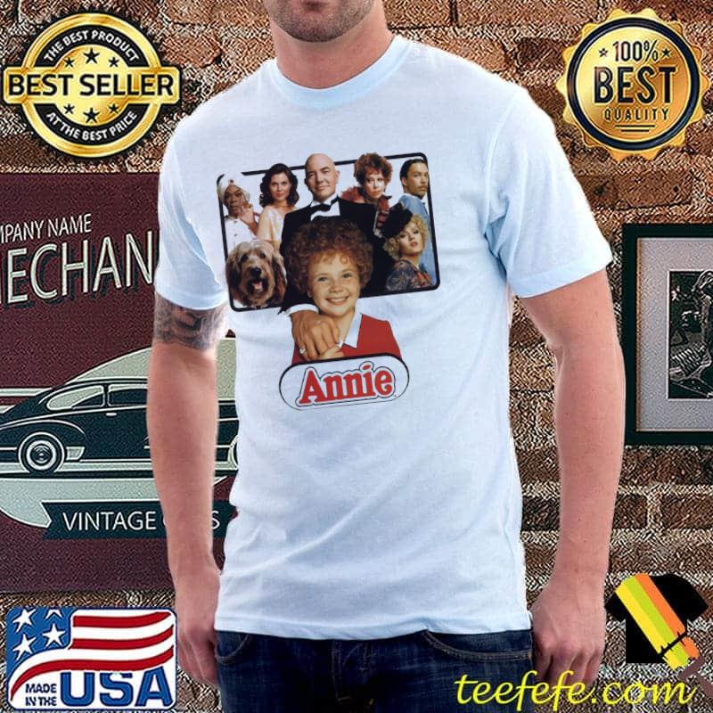 Aileen quinn carol burnett and the rest of the cast of 1982's ‘annie' classic shirt