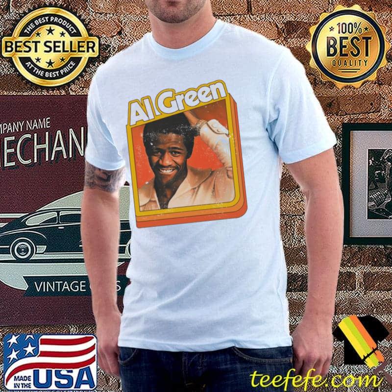 Al green soul legend orange design shirt
