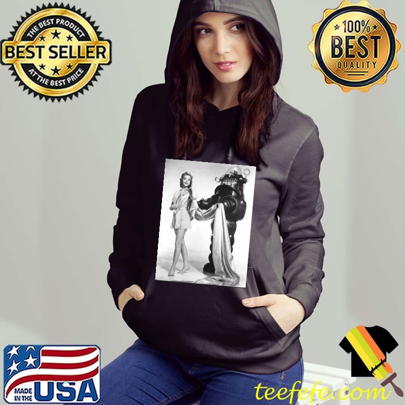 Anne Francis and Robby the Robot Shirt Hoodie Anne Francis and Robby the Robot Shirt Hoodie
