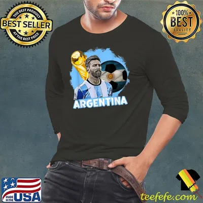 Argentina Flag Proud To Be Argentinian Cup Champion Legend Messi T-Shirt