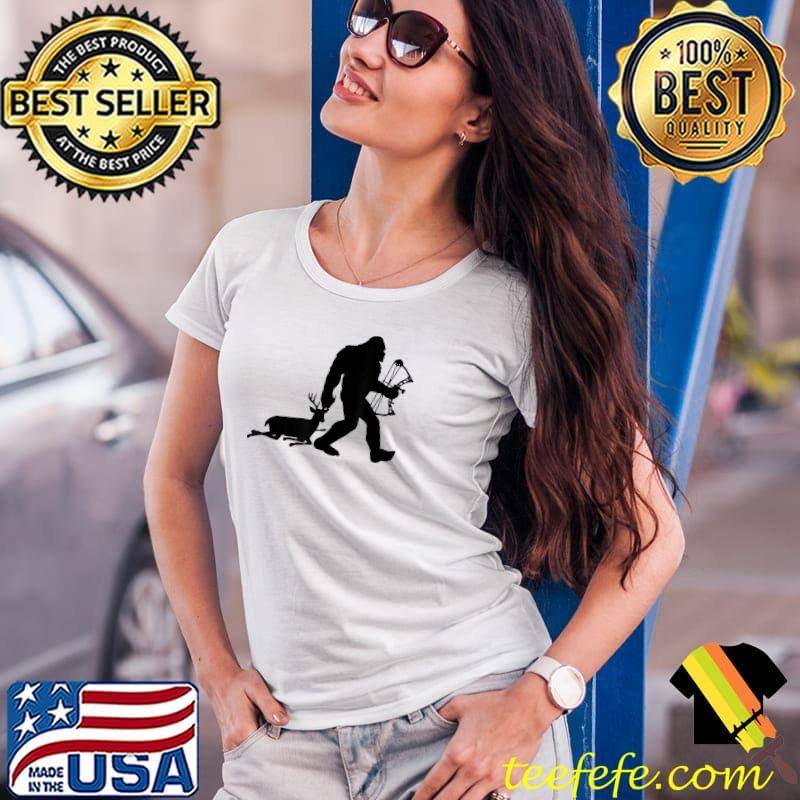Bigfoot Hunting Sasquatch T-Shirt Ladies Tee Bigfoot Hunting Sasquatch T-Shirt Ladies Tee