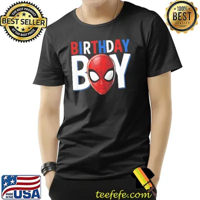 Birthday boy spider man for birthday gifts classic  shirt