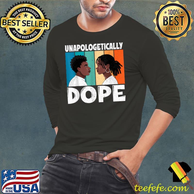 Black Pride Melanin Black History Unapologetically Dope Vintage T-Shirt