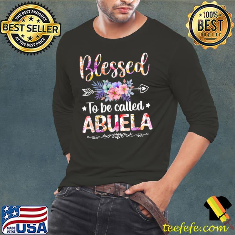 Blessed To Be Called Abuela Floral Mothers Day T-Shirt