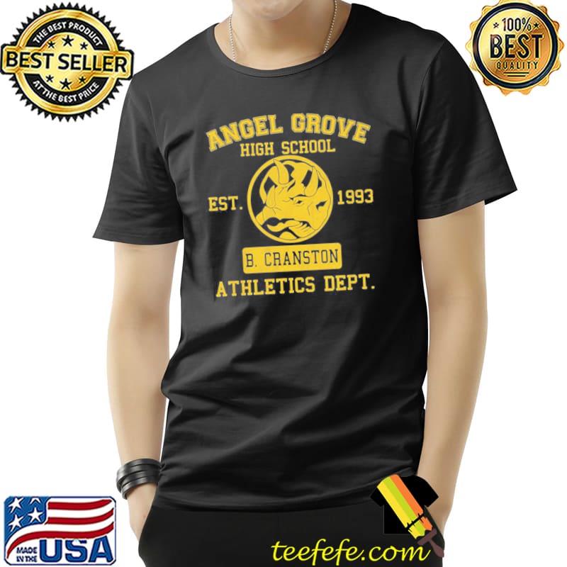 Blue team power rangers angel grove high school b cranston 1993 shirt Blue team power rangers angel grove high school b cranston 1993 shirt