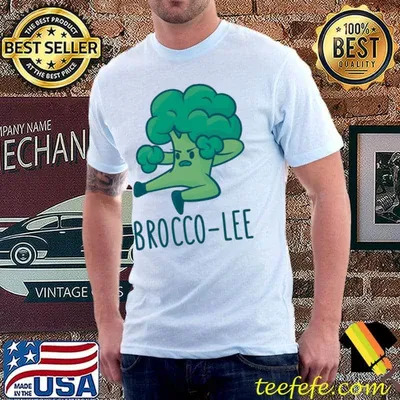 Brocco lee funny karate kungfu guy broccolI classic  shirt