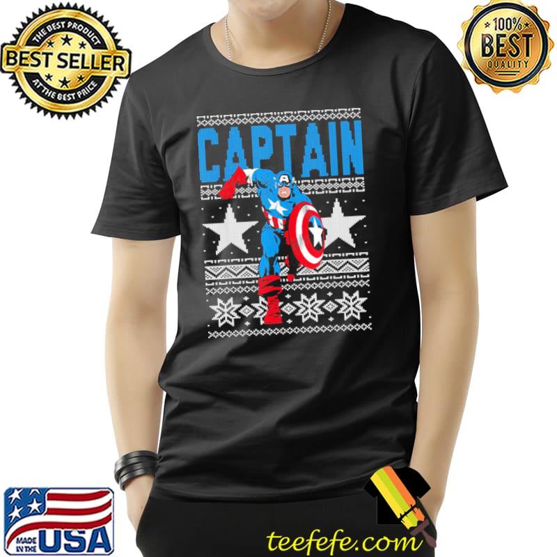 Captain American stars ugly christmas classic shirt Captain American stars ugly christmas classic shirt